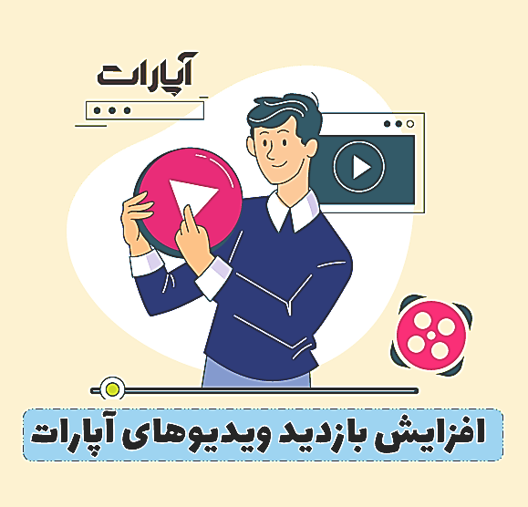 افزایش بازدید ویدیو  آپارات با پاپ آپ