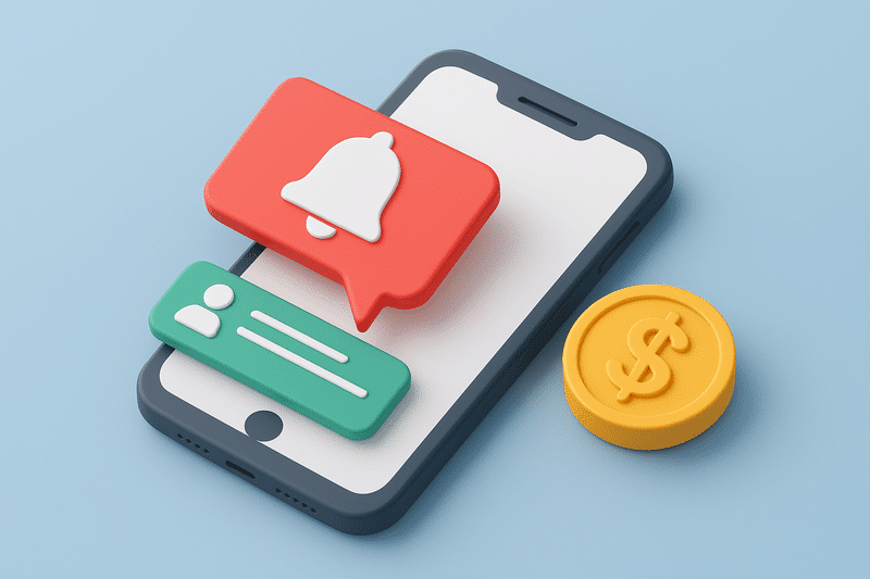 هزینه پوش نوتیفیکیشن در سورناد