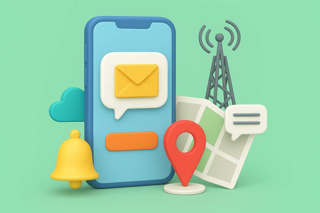 ارسال پیامک مکانمحور (BTS)